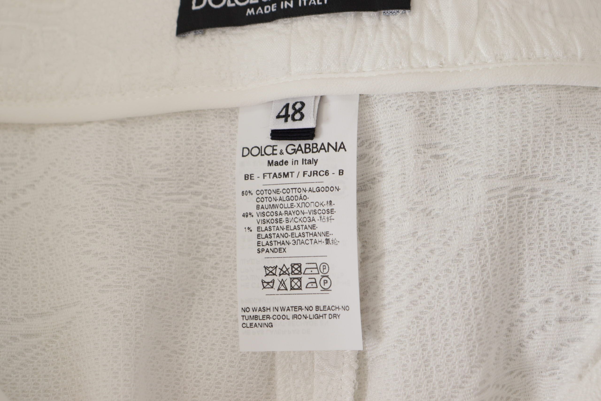 Dolce &amp; Gabbana Elegante weiße Culotte-Shorts mit hoher Taille