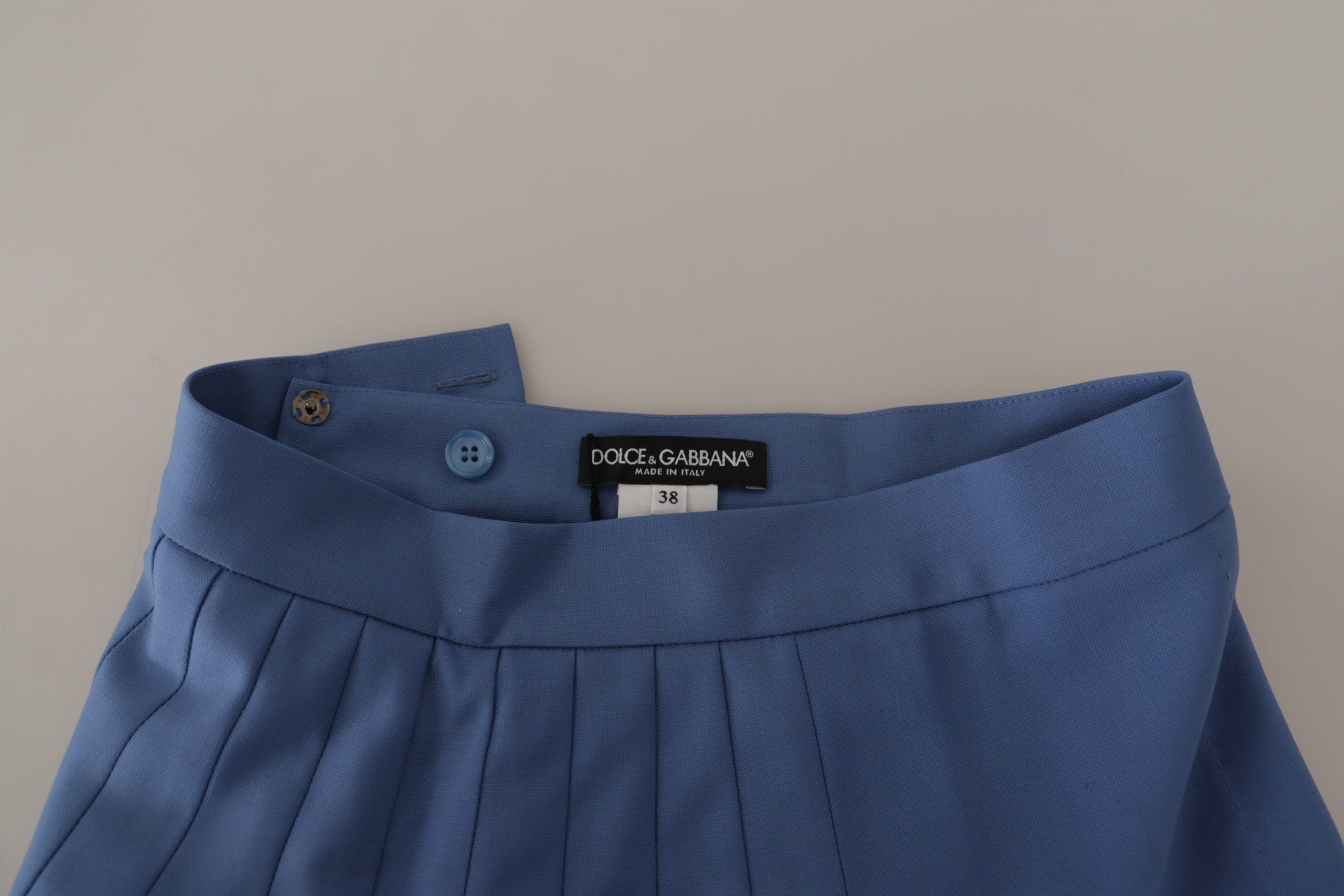 Dolce &amp; Gabbana Eleganter plissierter A-Linien-Minirock mit Vogelapplikationen