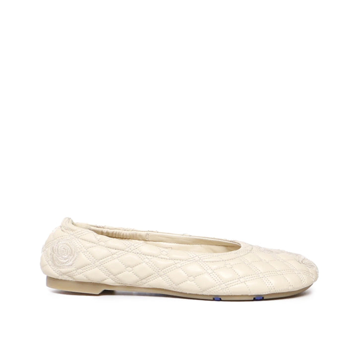 Burberry Sadler Leather Ballerina Flats