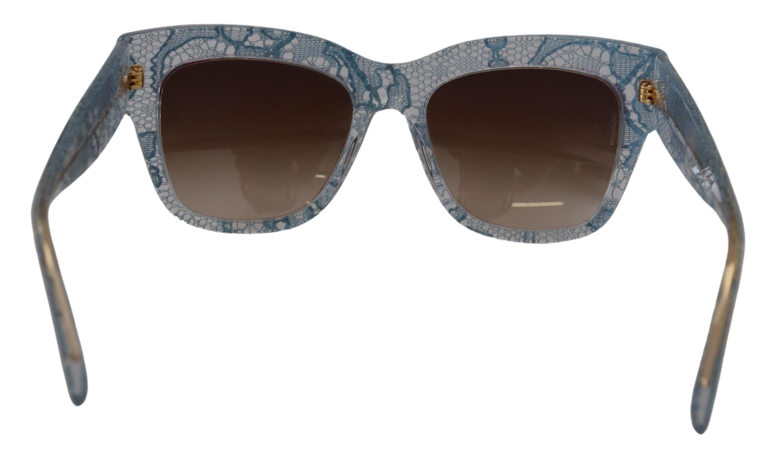 Dolce &amp; Gabbana – Elegante Sonnenbrille mit Spitzenbesatz und Farbverlauf