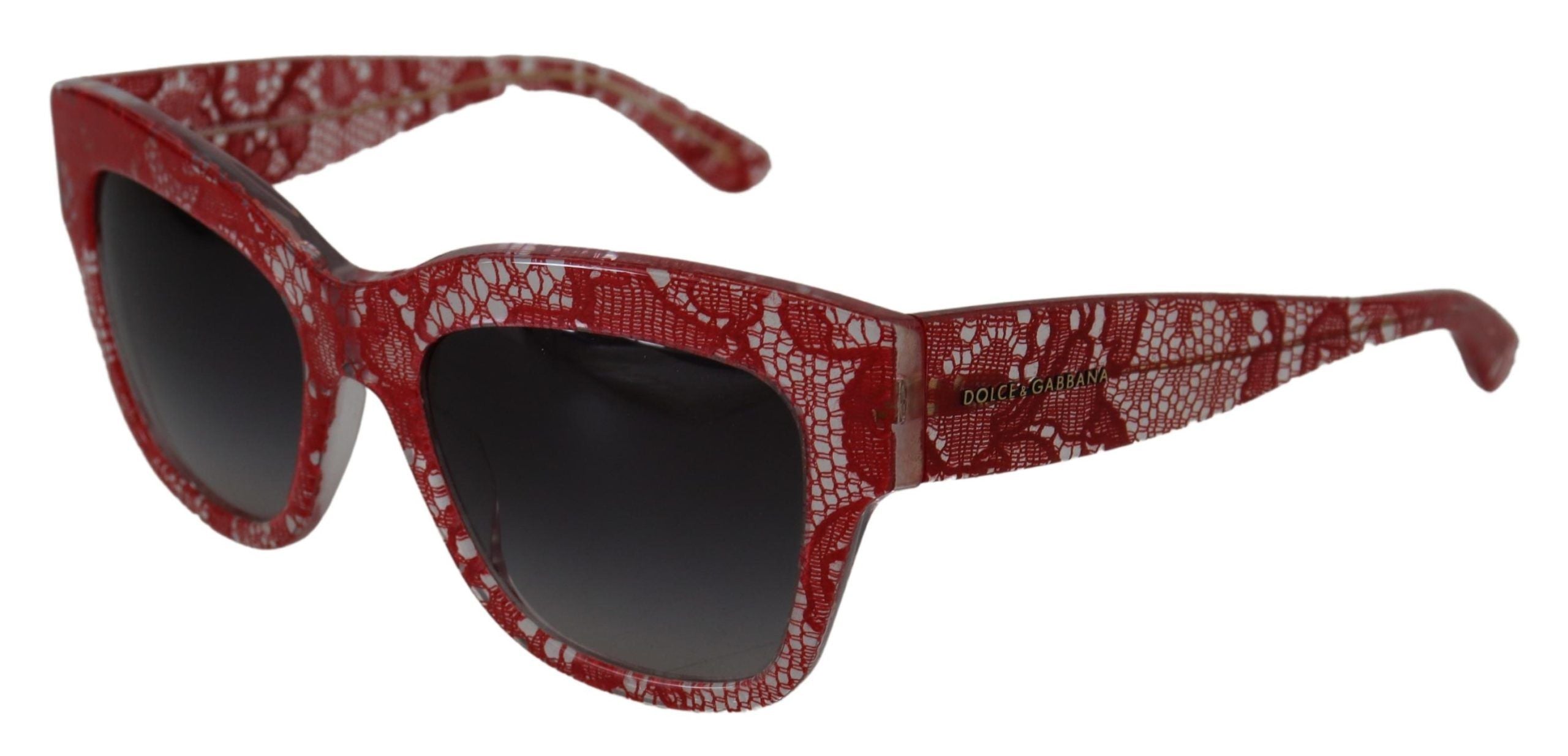 Dolce &amp; Gabbana – Schicke getönte Sonnenbrille aus sizilianischer Spitze