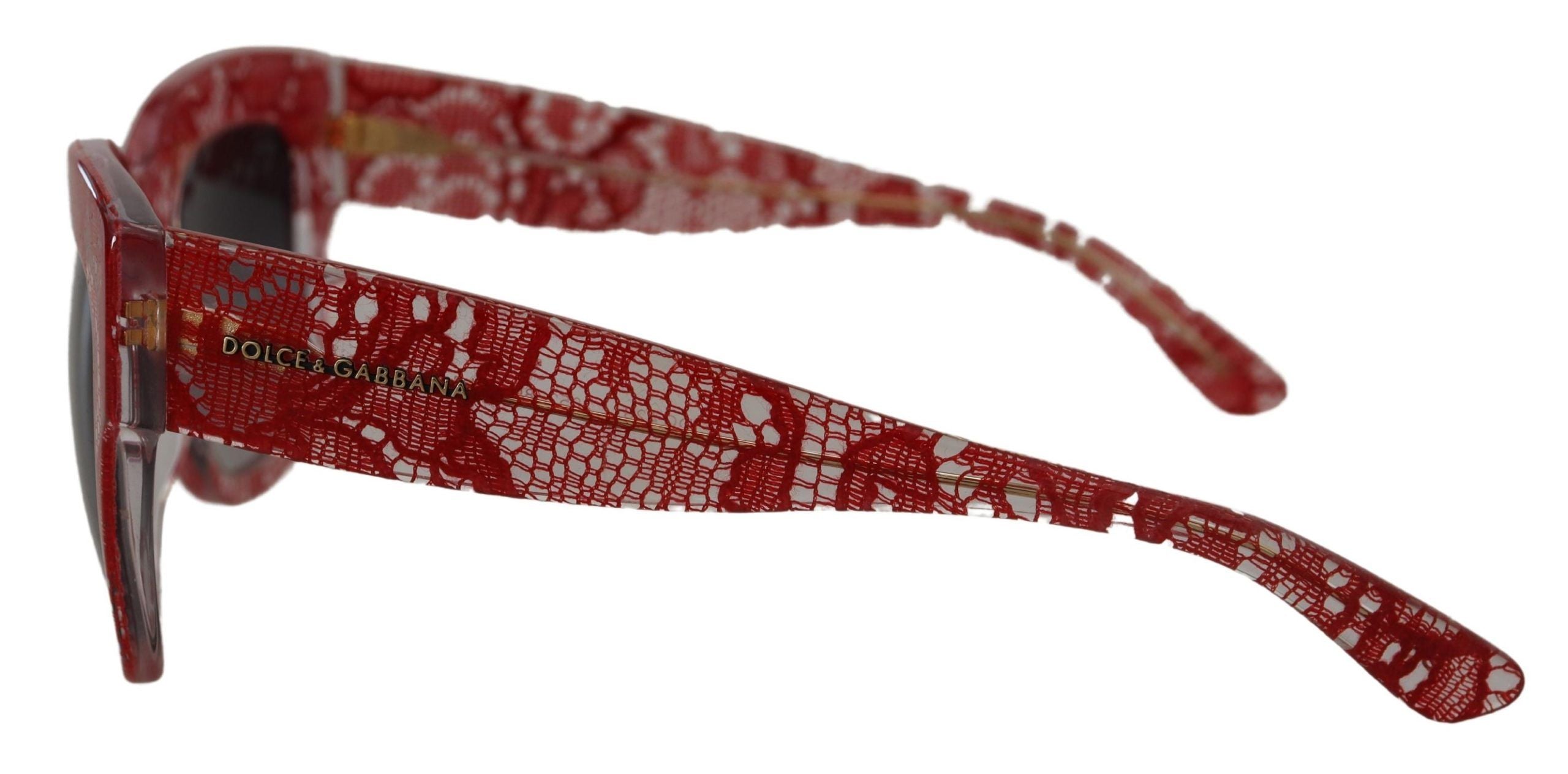 Dolce &amp; Gabbana – Schicke getönte Sonnenbrille aus sizilianischer Spitze