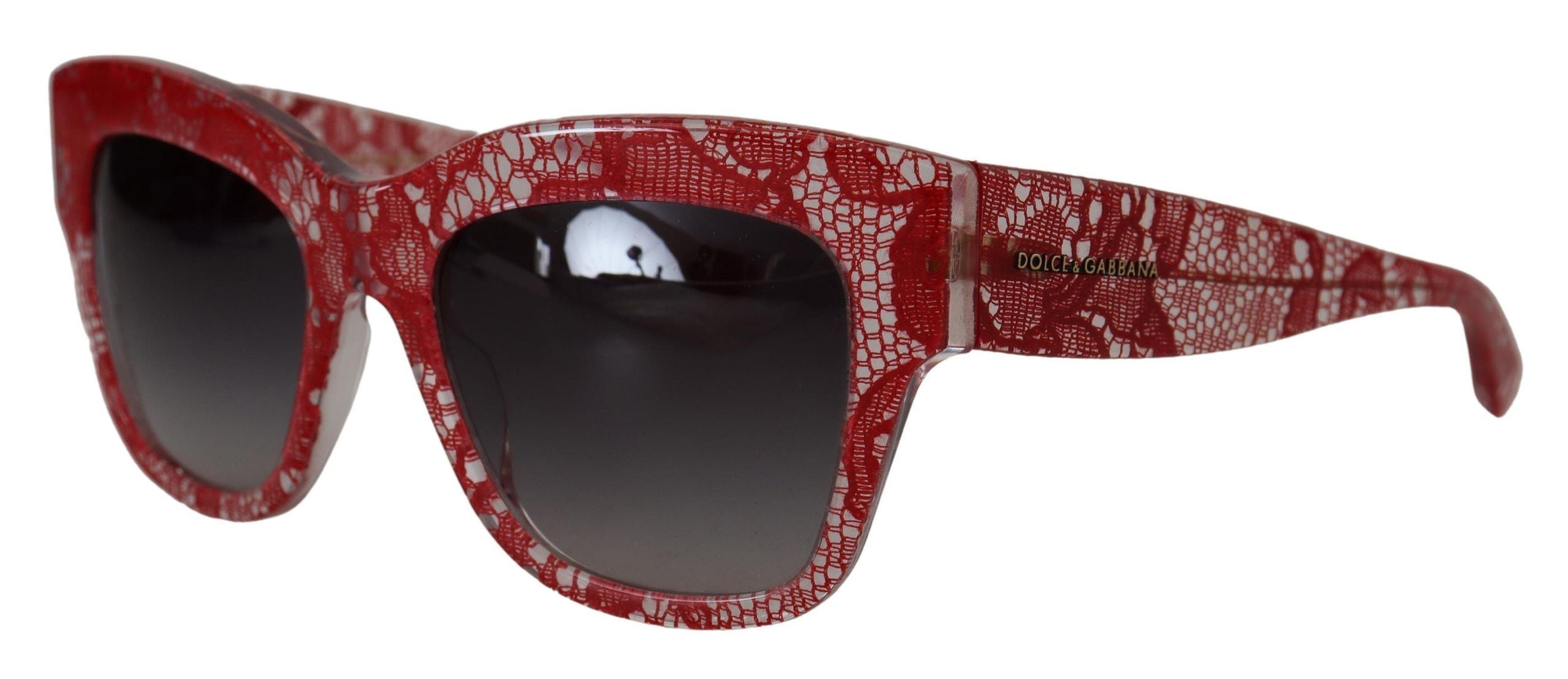 Dolce &amp; Gabbana – Schicke getönte Sonnenbrille aus sizilianischer Spitze