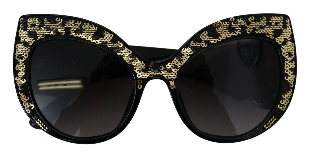 Dolce &amp; Gabbana – Schmetterlings-Sonnenbrille mit polarisierten Pailletten