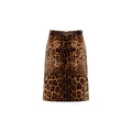 Max Mara Leopard Falange Skirt