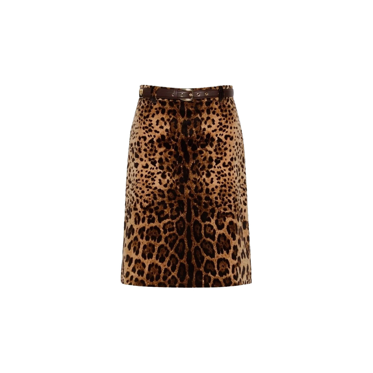 Max Mara Leopard Falange Skirt