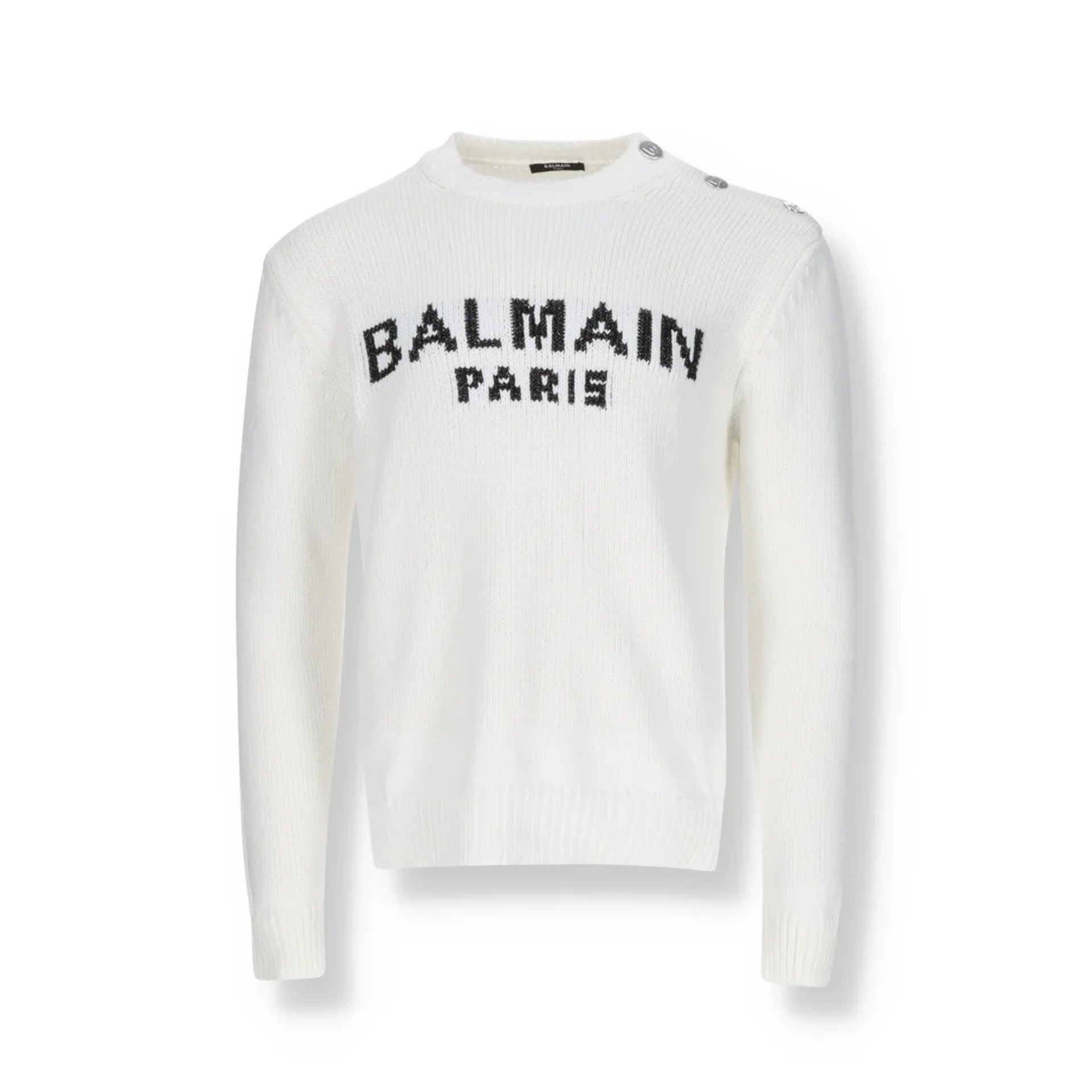 Balmain-Logopullover aus Baumwolle