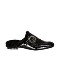 Eleventy Leather Fur Mules – Siebentaschen