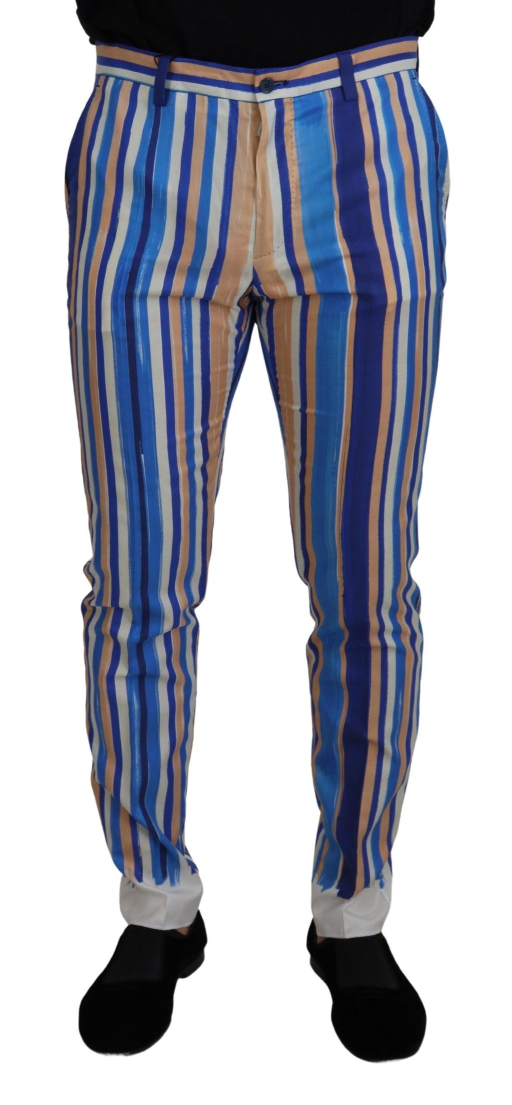 Dolce &amp; Gabbana – Elegante, gestreifte Chinos im Slim Fit