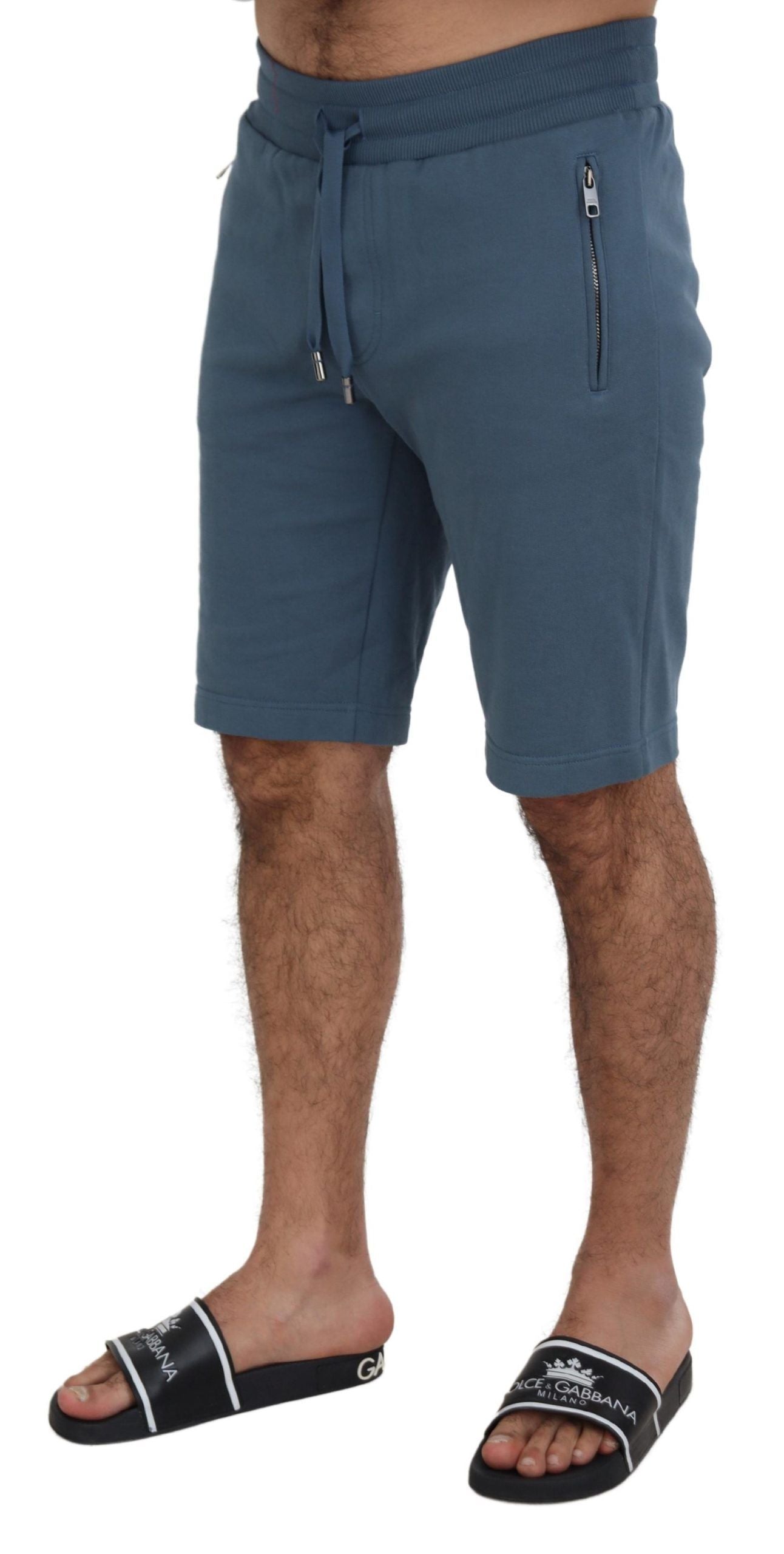Dolce &amp; Gabbana Elegante blaue Bermudashorts – Regular Fit