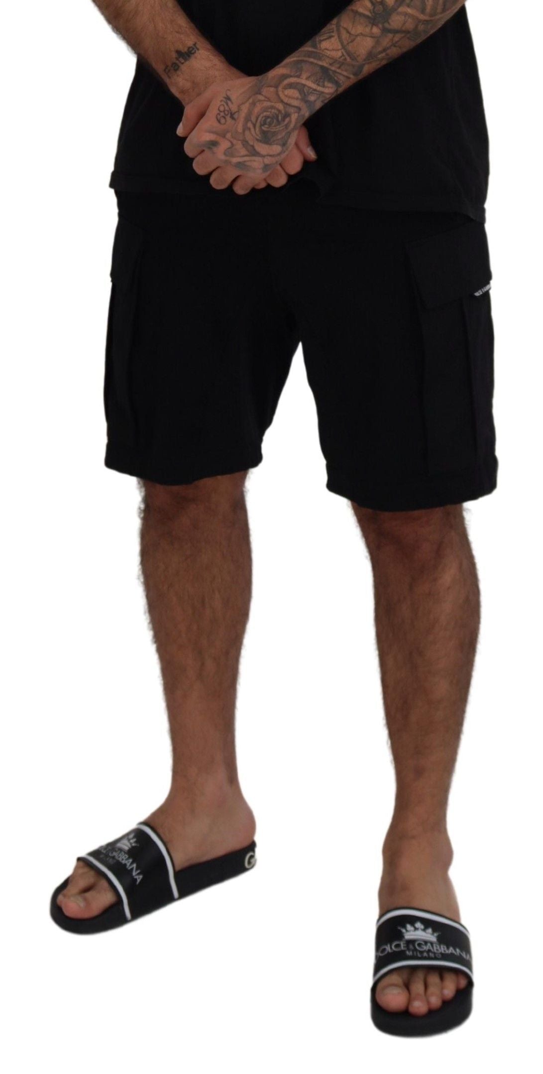 Dolce &amp; Gabbana: Veredeln Sie Ihren Sommer mit klassischen schwarzen Bermuda-Shorts