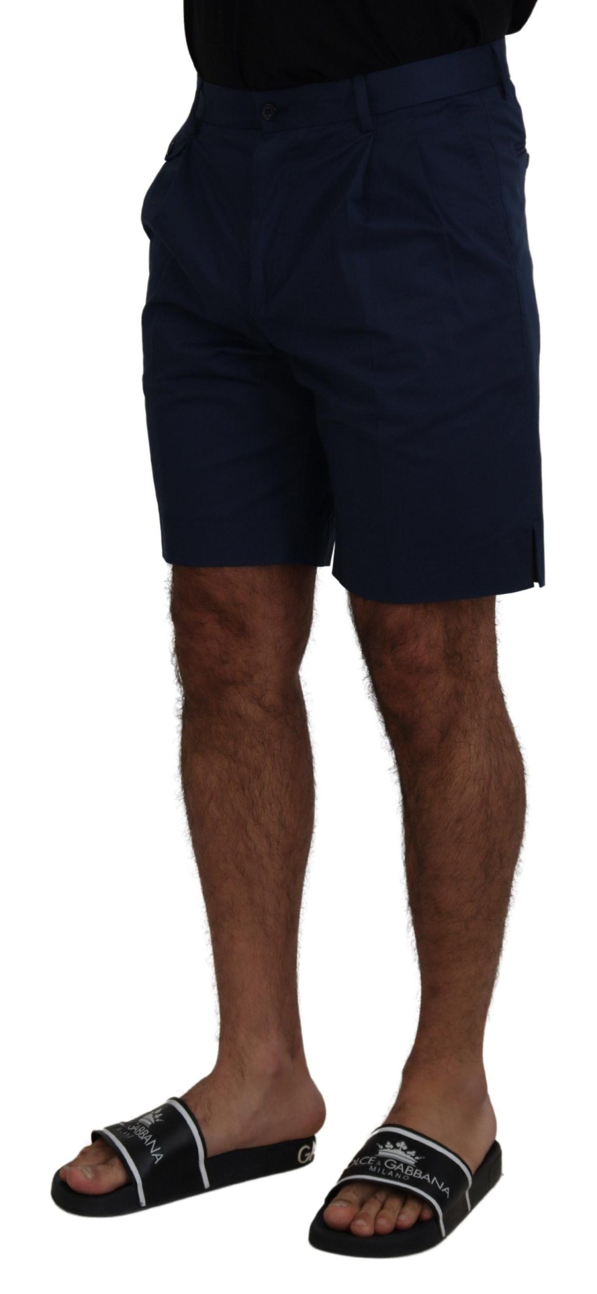 Dolce &amp; Gabbana Elegante blaue Chino-Shorts – Regular Fit