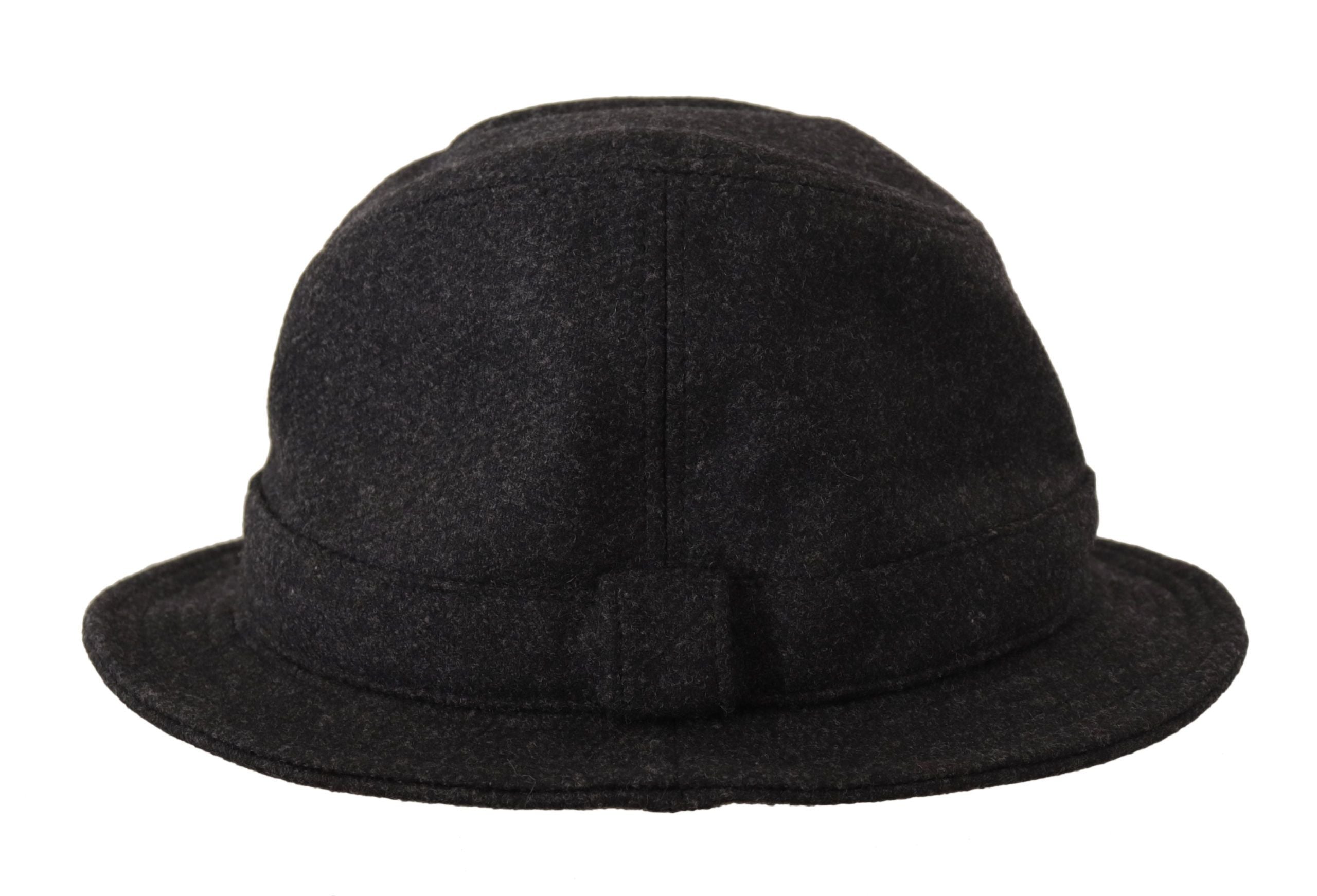 Dolce &amp; Gabbana Eleganter grauer Trilby-Hut aus Wolle und Kaschmir