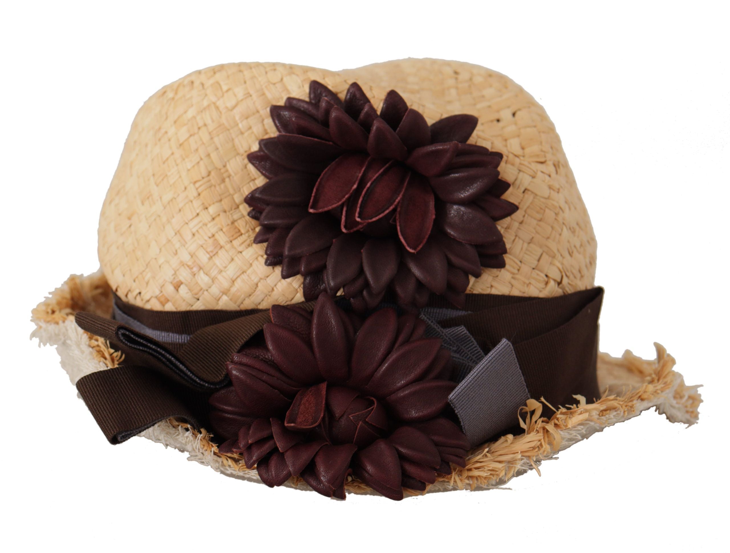 Dolce &amp; Gabbana – Schicker Fischerhut mit Blumenmuster in Sonnengelb