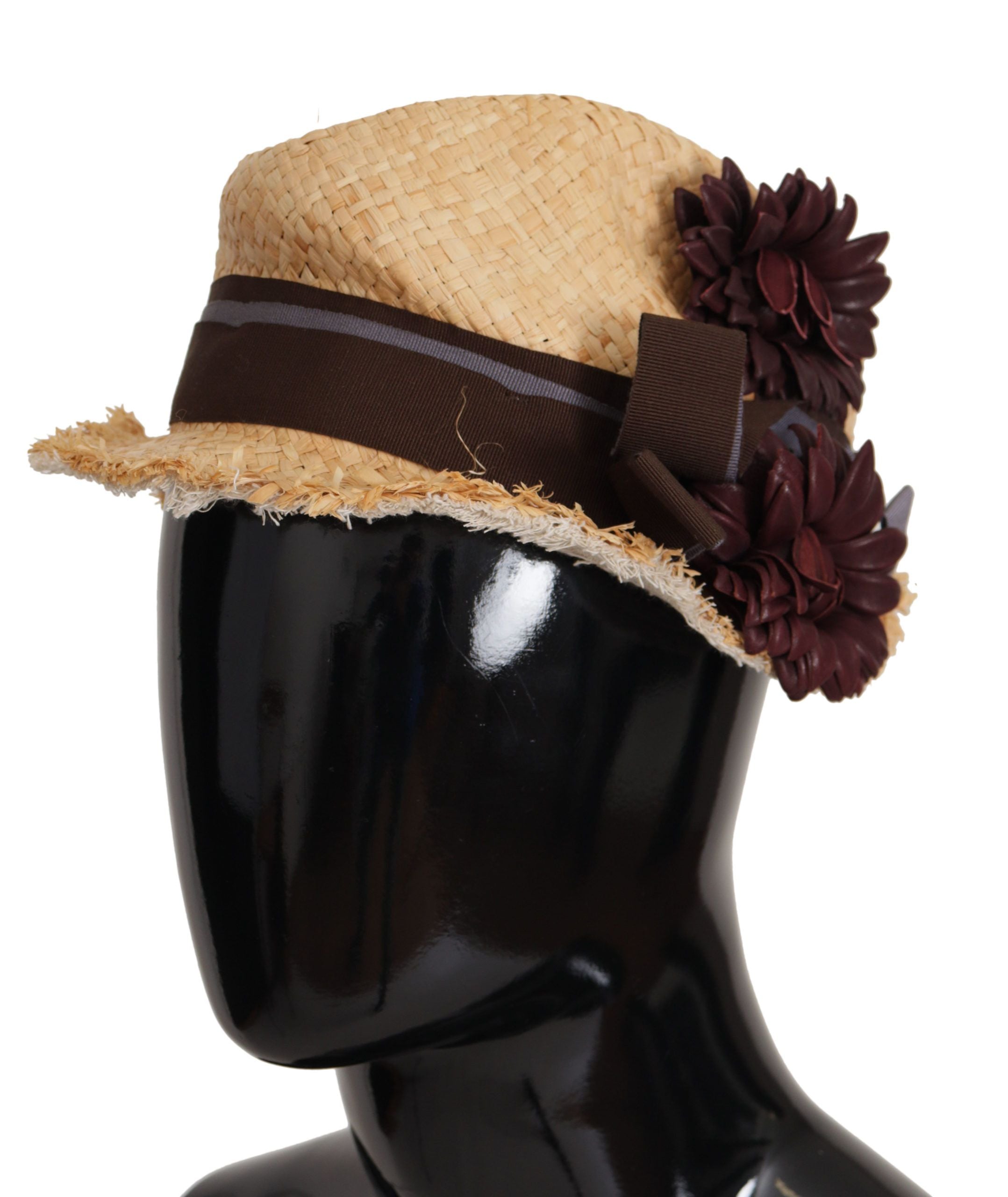 Dolce &amp; Gabbana – Schicker Fischerhut mit Blumenmuster in Sonnengelb