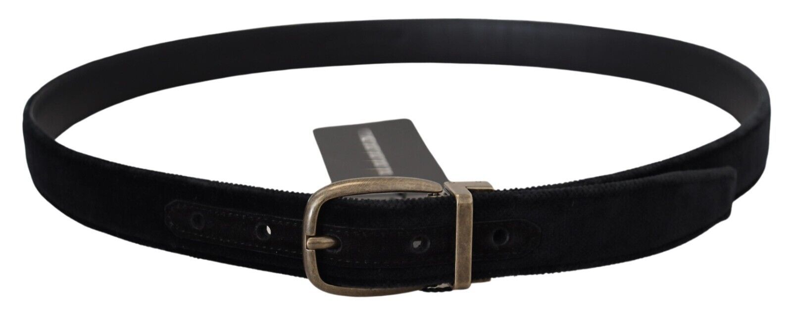 Dolce &amp; Gabbana Eleganter schwarzer Ledergürtel