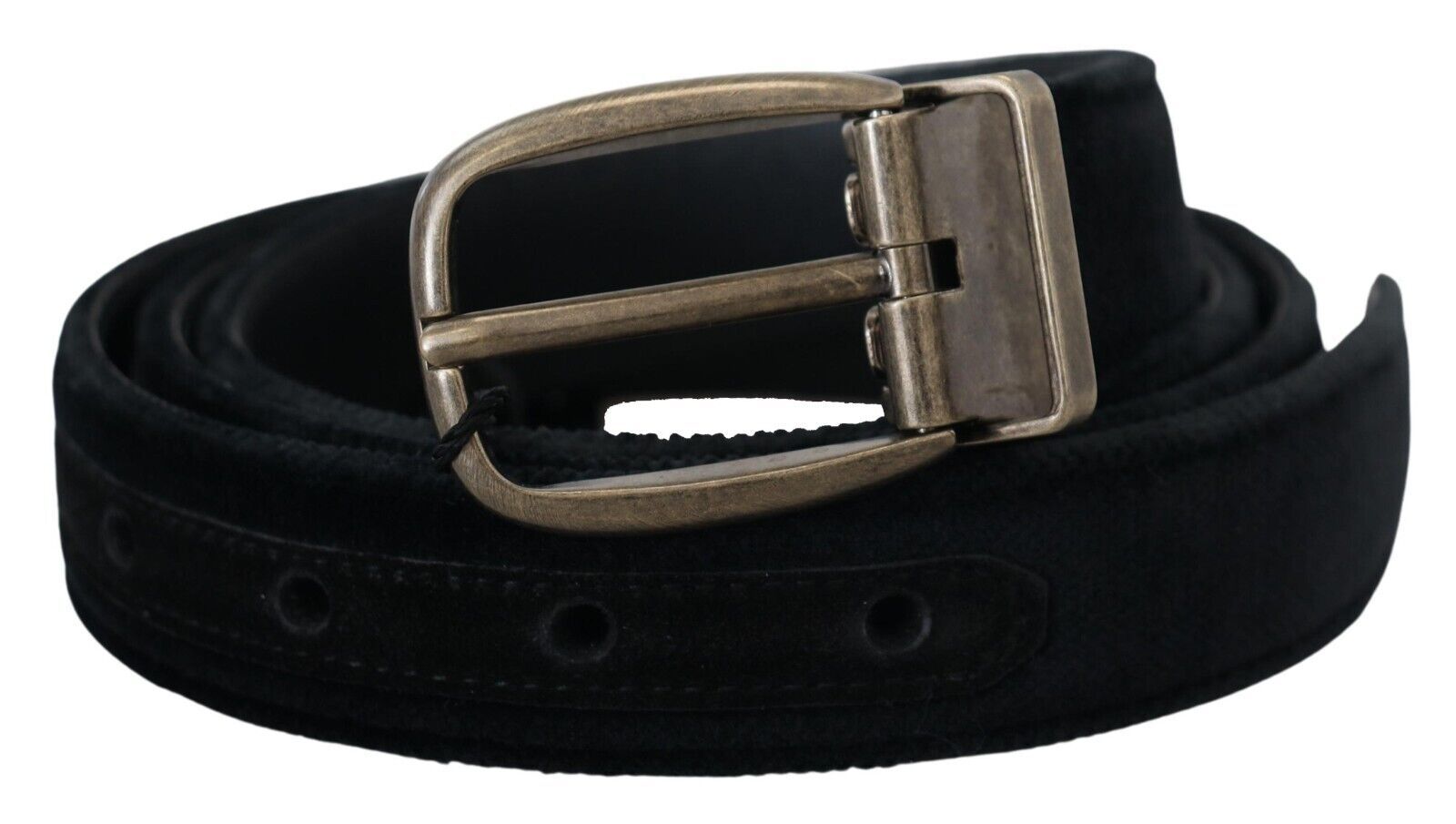 Dolce &amp; Gabbana Eleganter schwarzer Ledergürtel