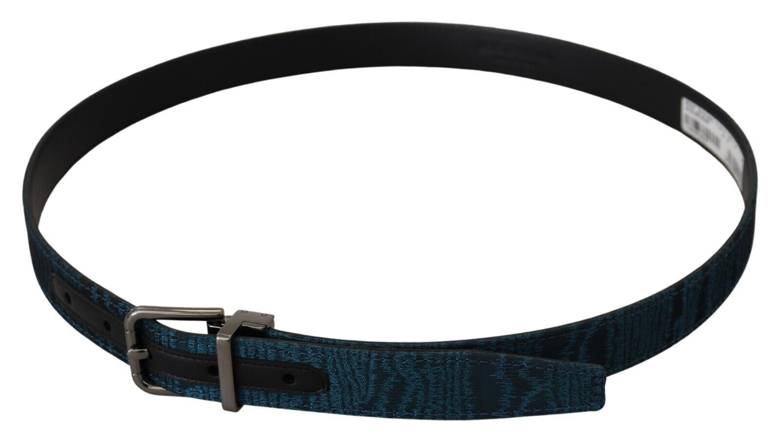 Dolce &amp; Gabbana Eleganter blauer Jacquard-Designergürtel