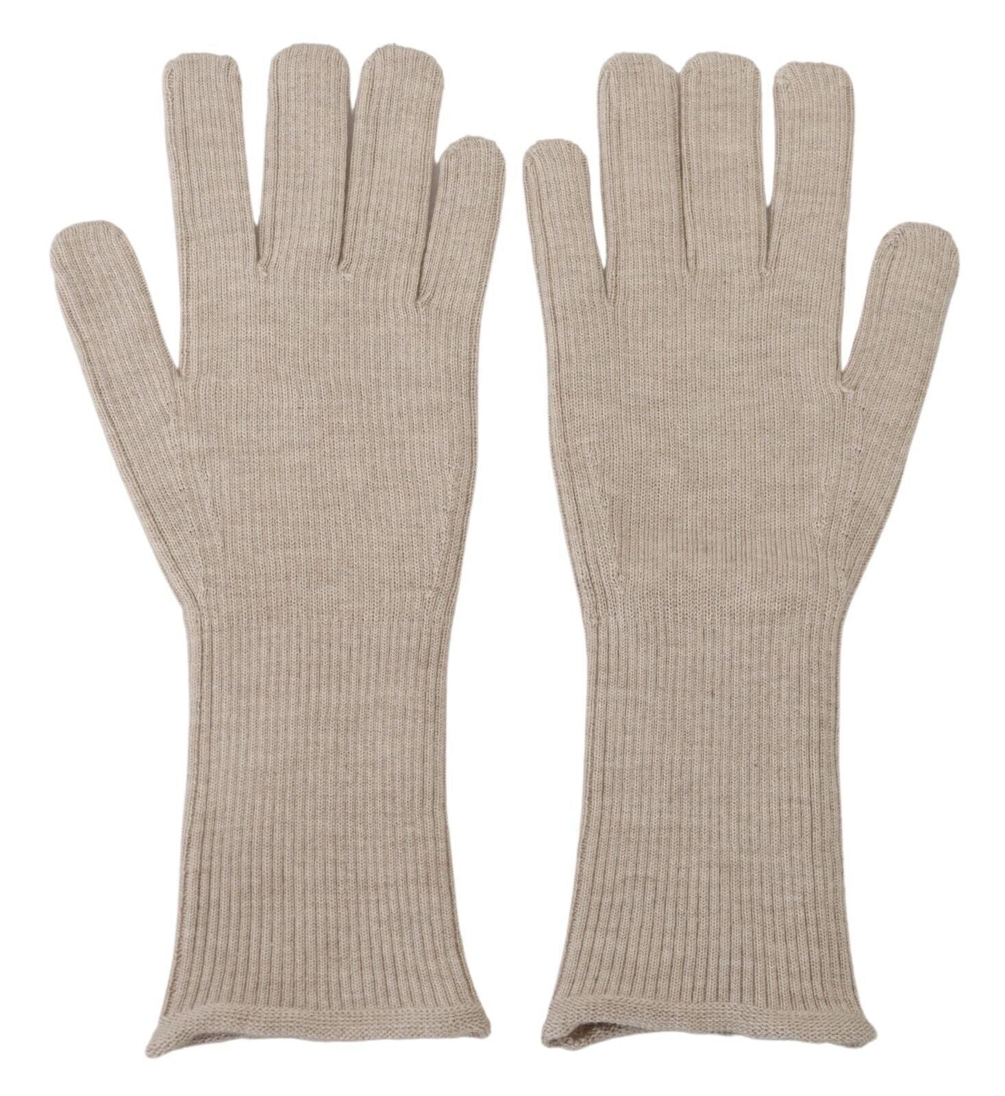 Dolce &amp; Gabbana – Elegante Handschuhe aus einer Mischung aus Kaschmir und Seide in Elfenbein