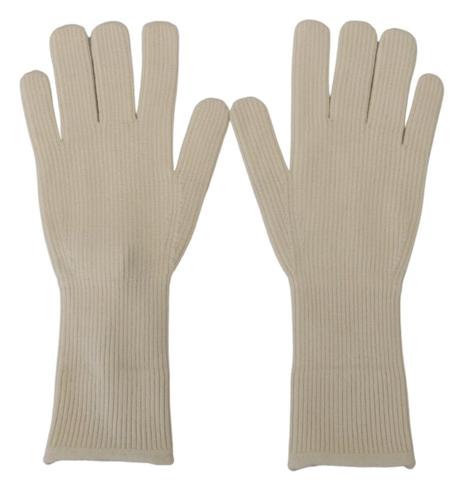 Dolce &amp; Gabbana Elegante weiße Kaschmirhandschuhe