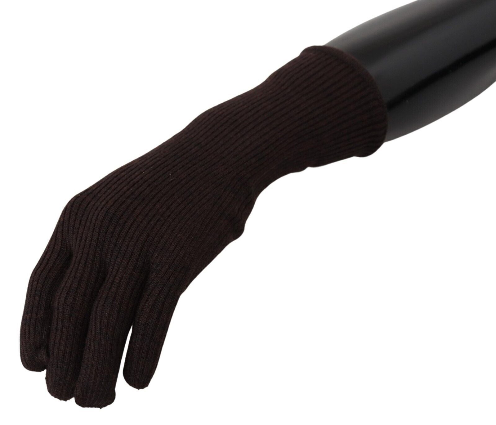 Dolce &amp; Gabbana Elegante braune Handschuhe aus Seidenkaschmir