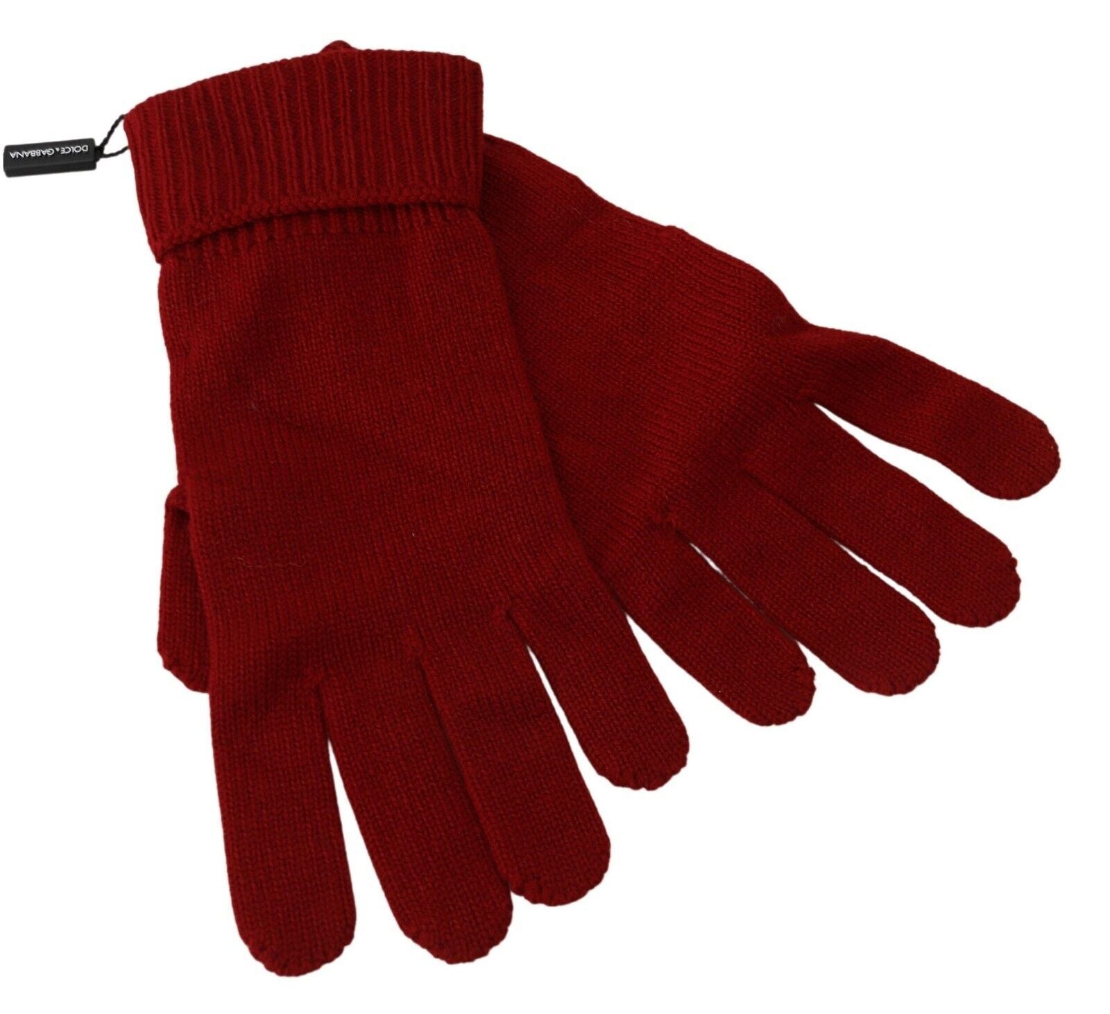 Dolce &amp; Gabbana Elegante rote Winterhandschuhe aus Kaschmir