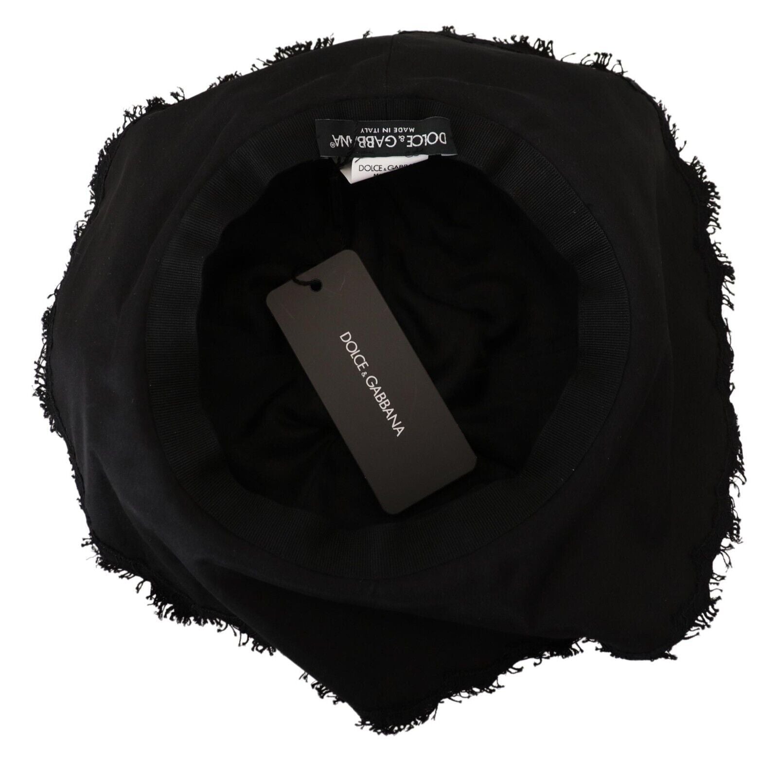 Dolce &amp; Gabbana Eleganter sonnentauglicher schwarzer Designerhut