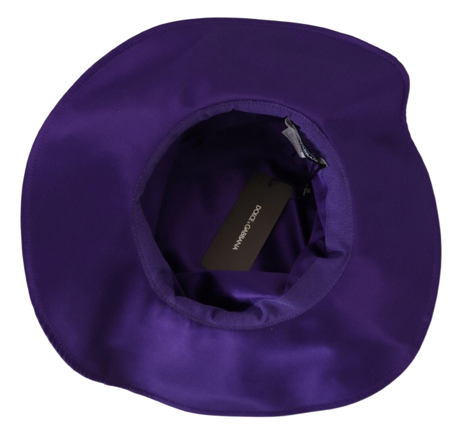 Dolce &amp; Gabbana Eleganter Zylinder aus lila Seide