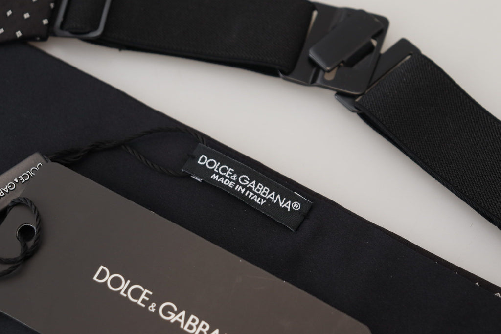 Dolce &amp; Gabbana Eleganter gepunkteter Kummerbund aus Seide