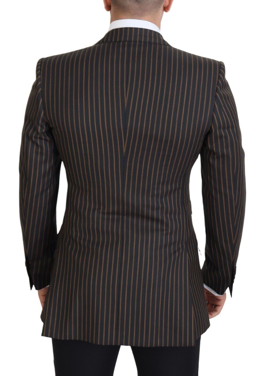 Dolce &amp; Gabbana – Eleganter, gestreifter Slim-Blazer aus Wollmischung