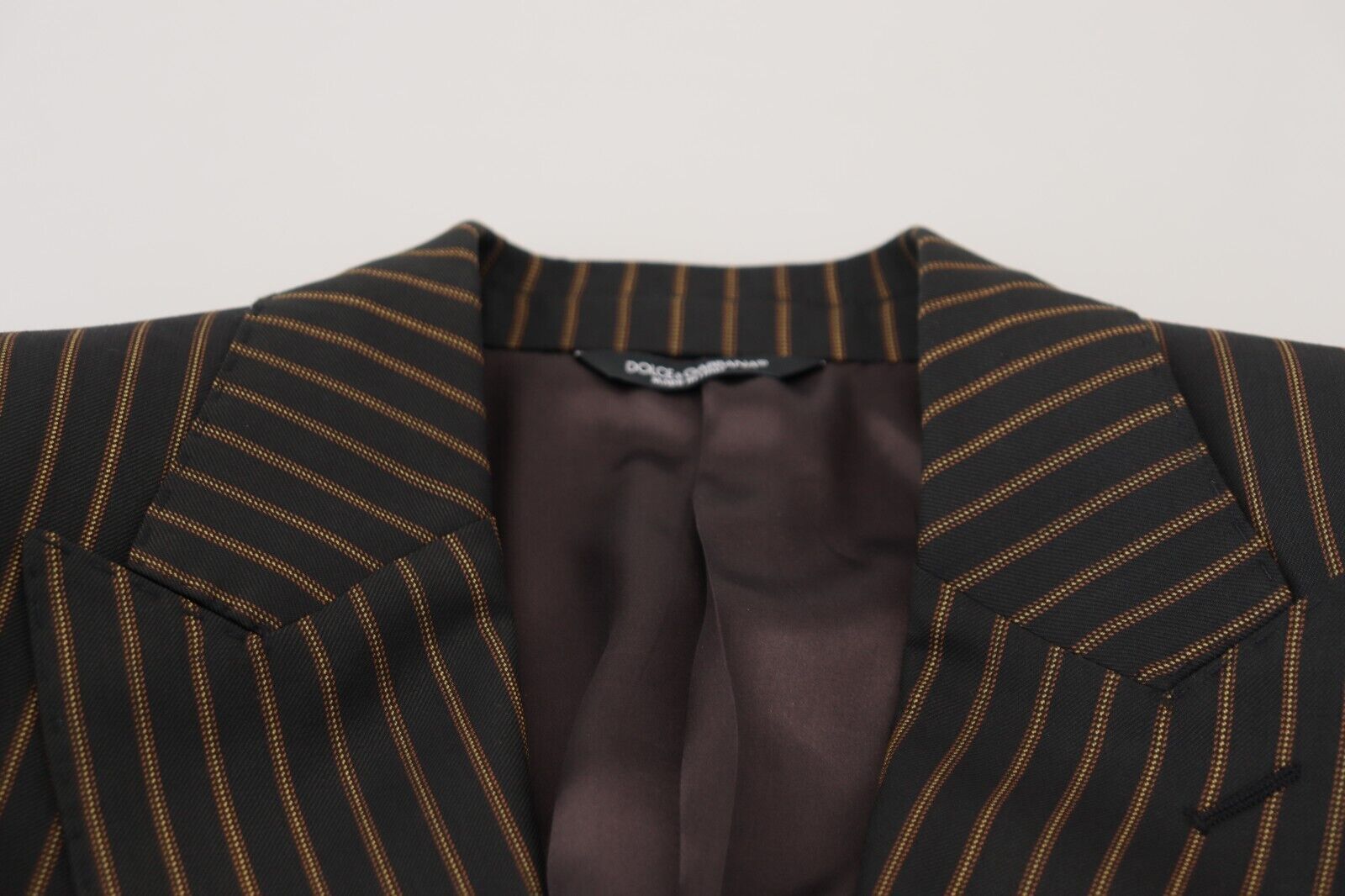Dolce &amp; Gabbana – Eleganter, gestreifter Slim-Blazer aus Wollmischung
