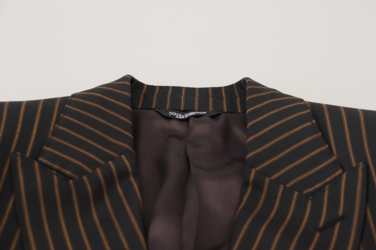 Dolce &amp; Gabbana – Eleganter, gestreifter Slim-Blazer aus Wollmischung