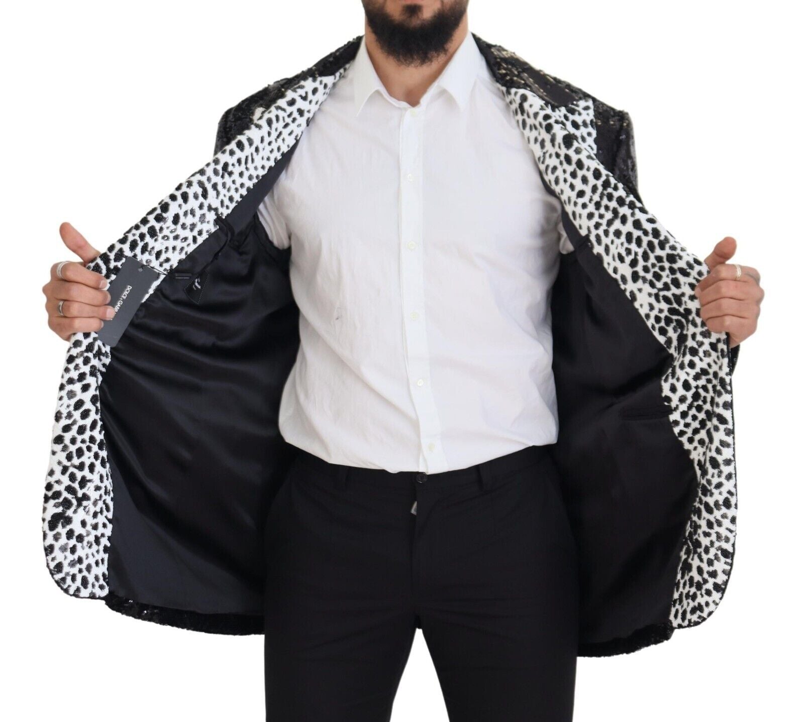 Dolce &amp; Gabbana Eleganter schwarzer einreihiger Blazer