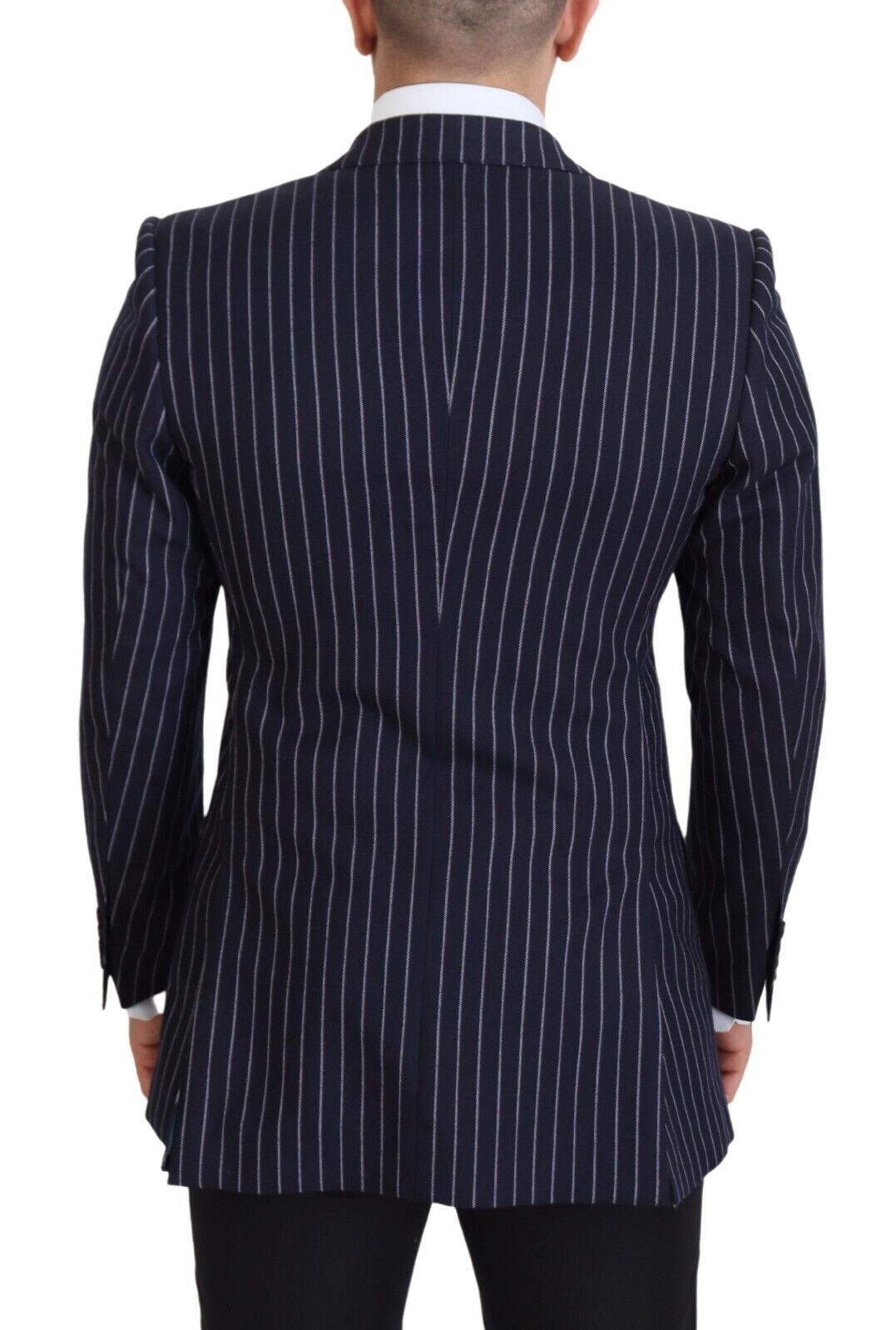 Dolce &amp; Gabbana Eleganter, marineblauer Slim Fit-Wollblazer