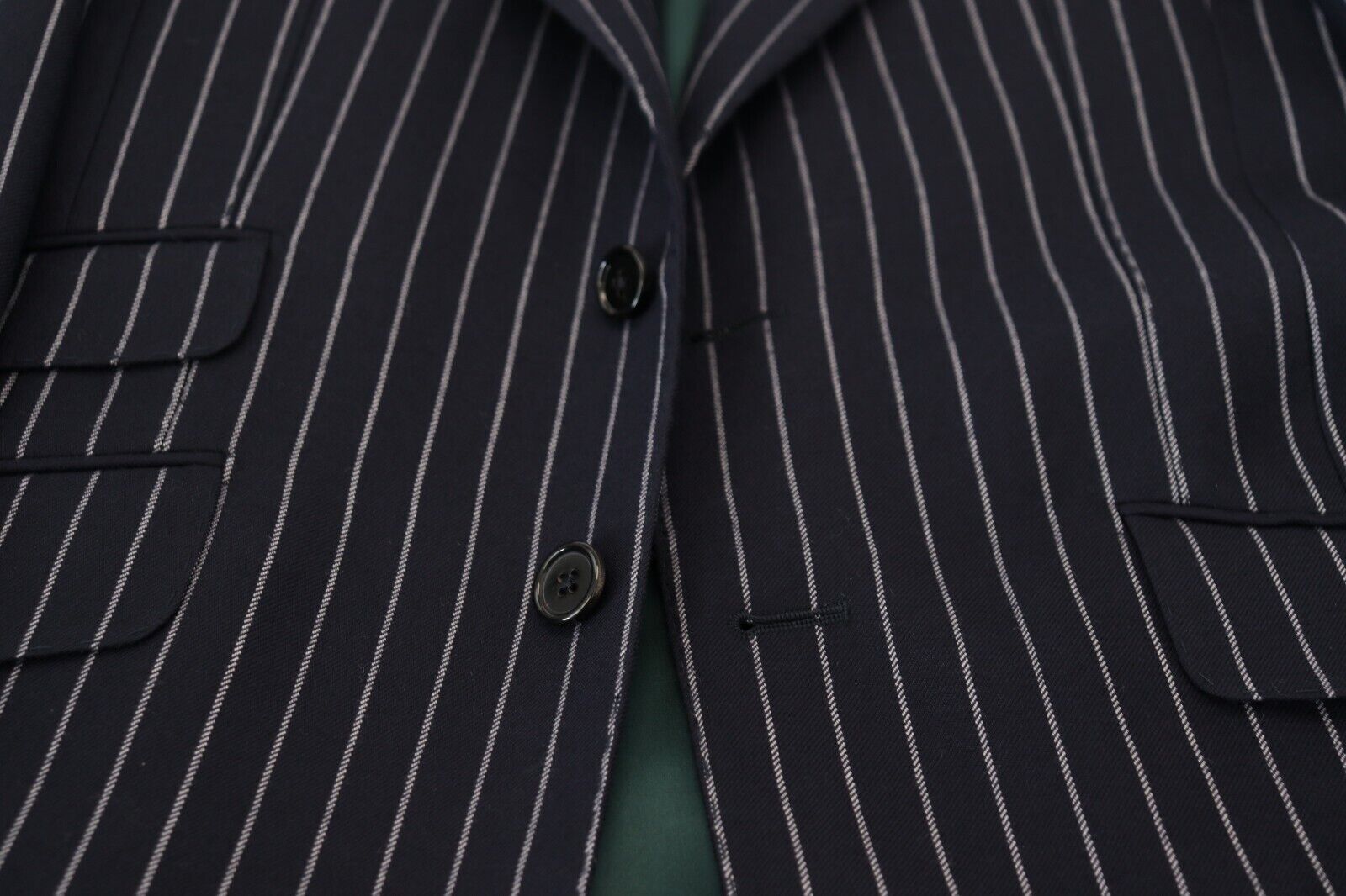 Dolce &amp; Gabbana Eleganter, marineblauer Slim Fit-Wollblazer