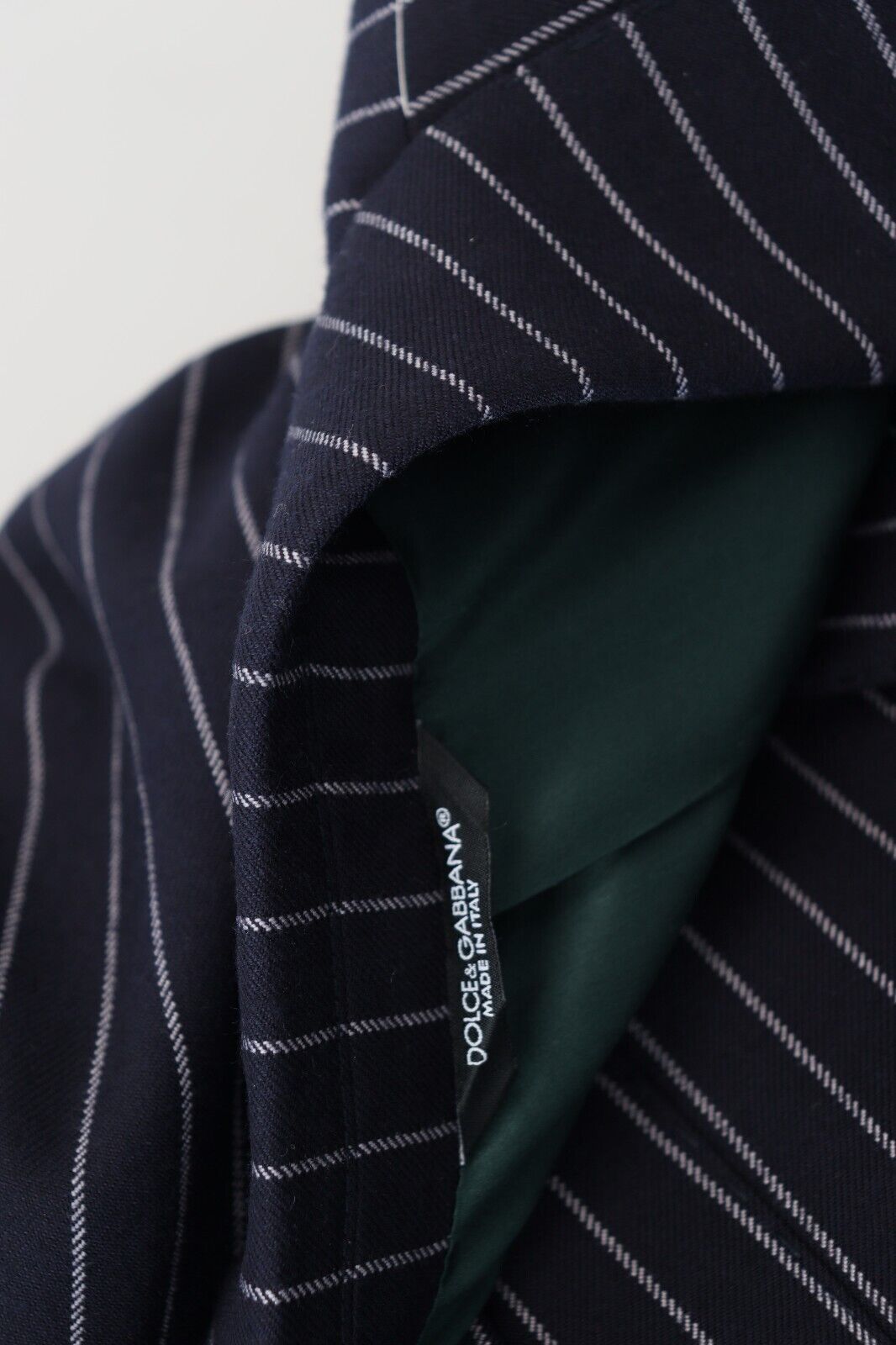 Dolce &amp; Gabbana Eleganter, marineblauer Slim Fit-Wollblazer