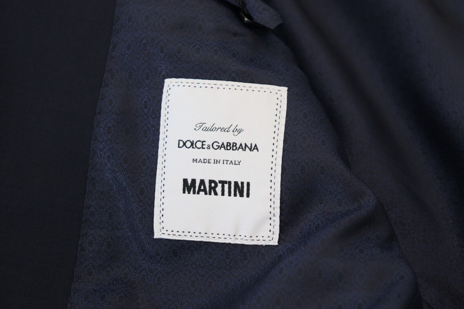 Dolce &amp; Gabbana Eleganter dunkelblauer Slim Fit Wollblazer