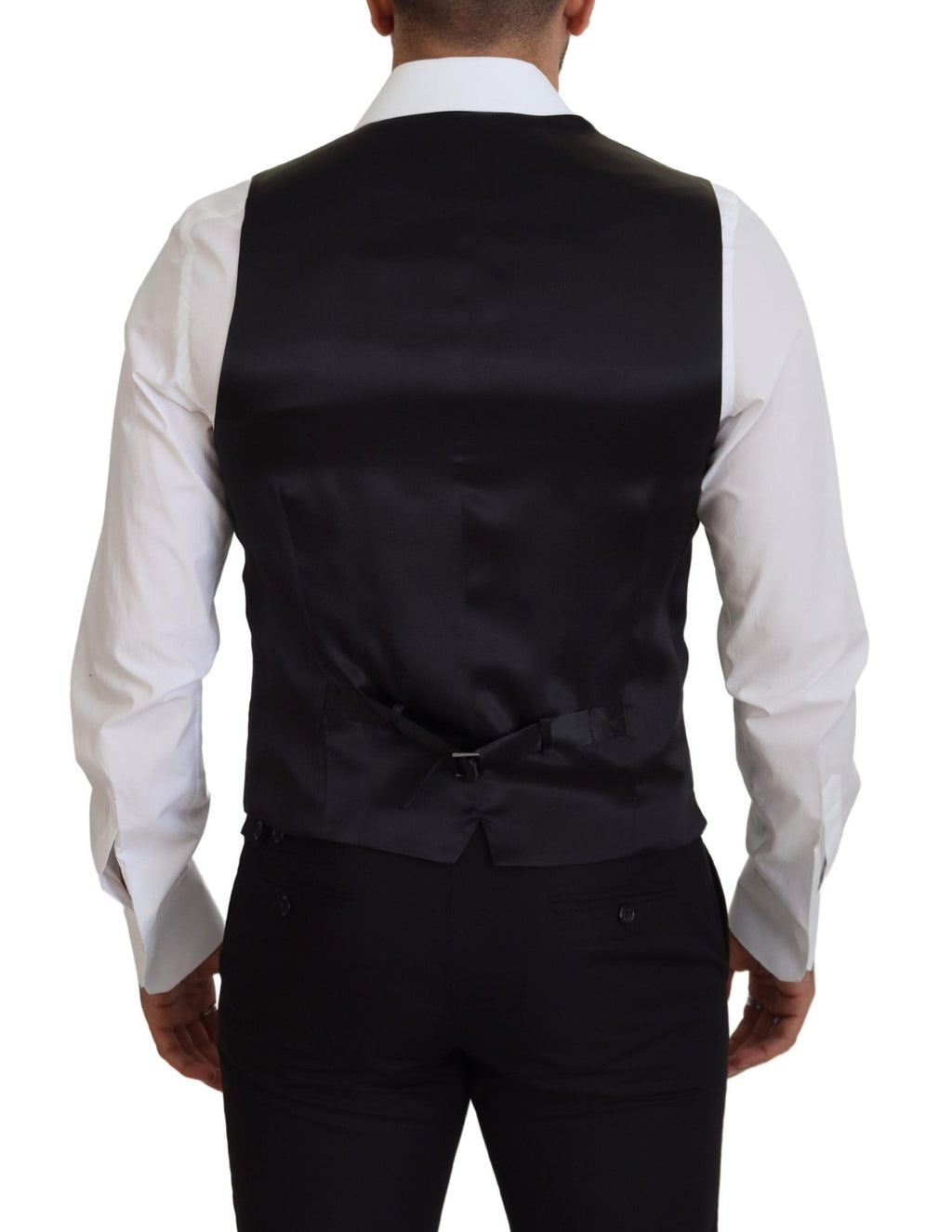 Dolce &amp; Gabbana Elegante schwarze einreihige Weste