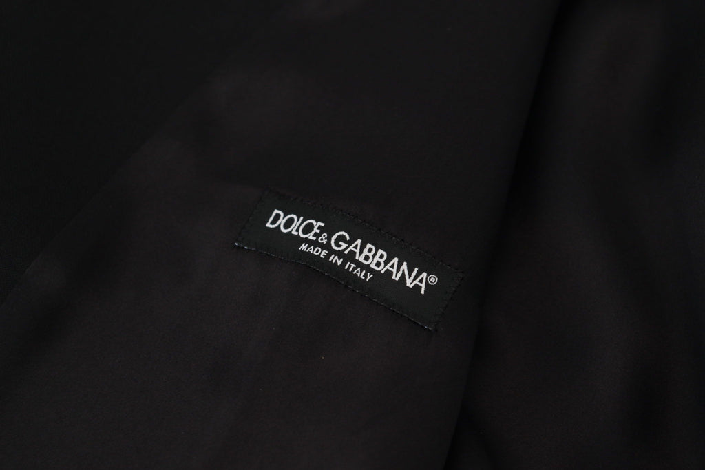 Dolce &amp; Gabbana Elegante schwarze einreihige Weste