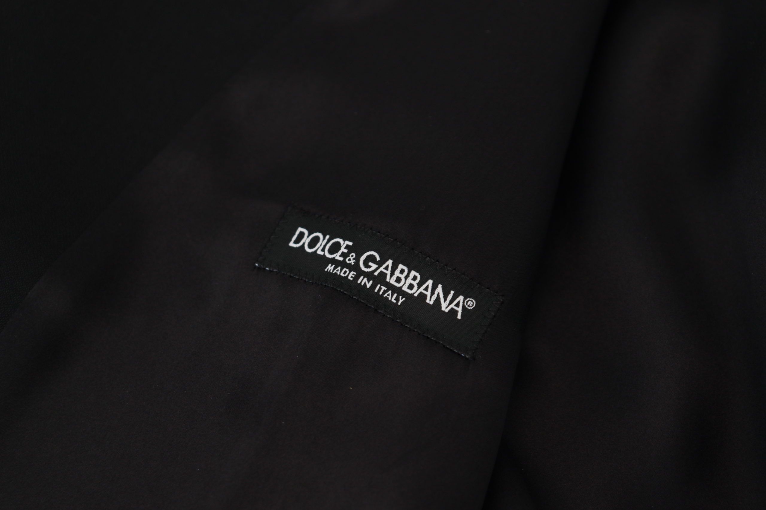 Dolce &amp; Gabbana Elegante schwarze einreihige Weste