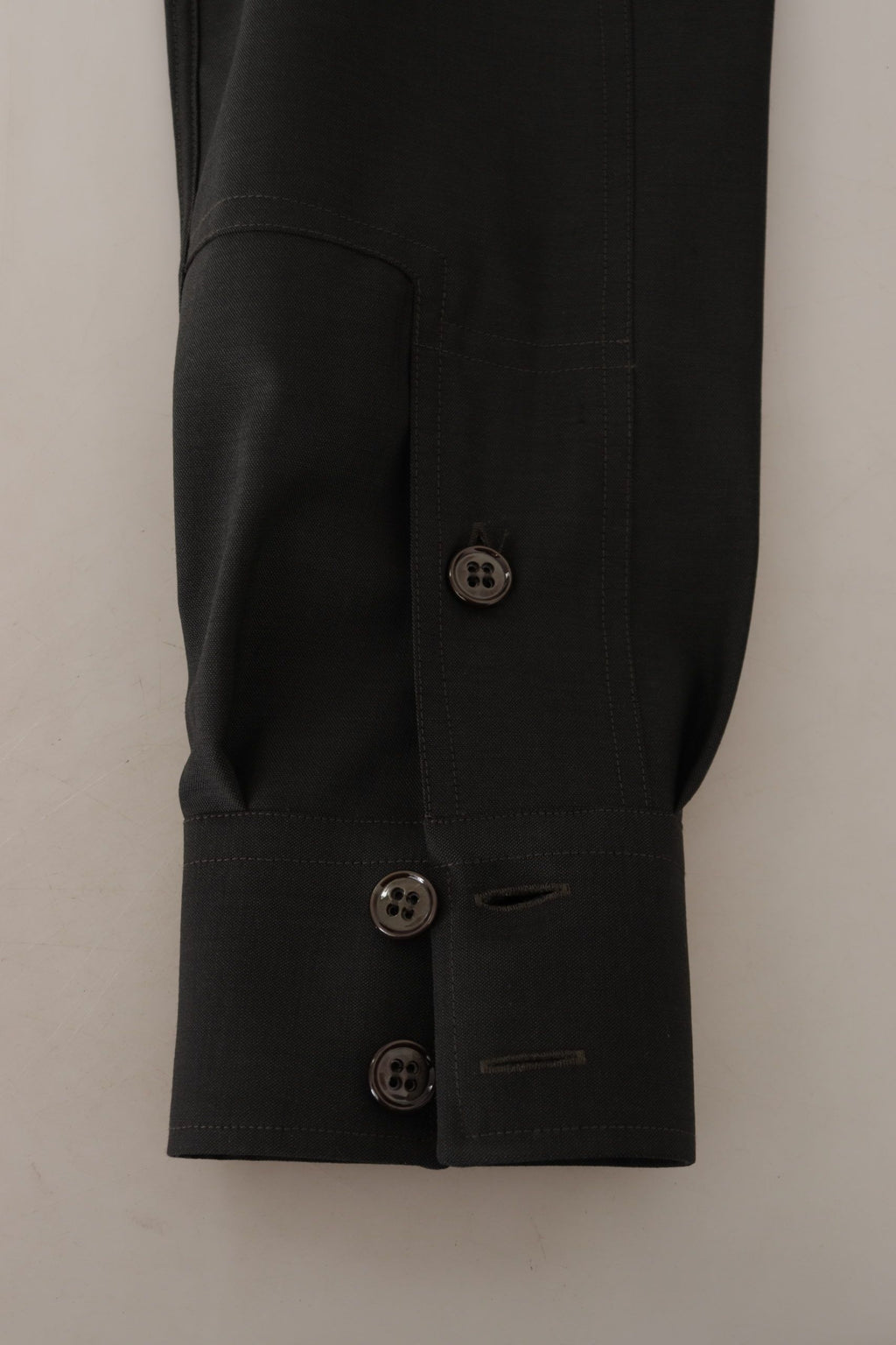 Dolce &amp; Gabbana Elegantes Slim Fit-Hemd aus dunkelgrüner Baumwolle