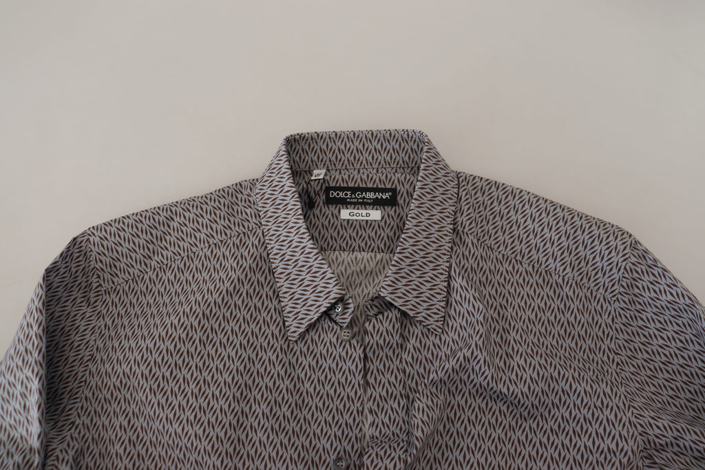 Dolce &amp; Gabbana – Elegantes, formelles Baumwollhemd im Slim Fit