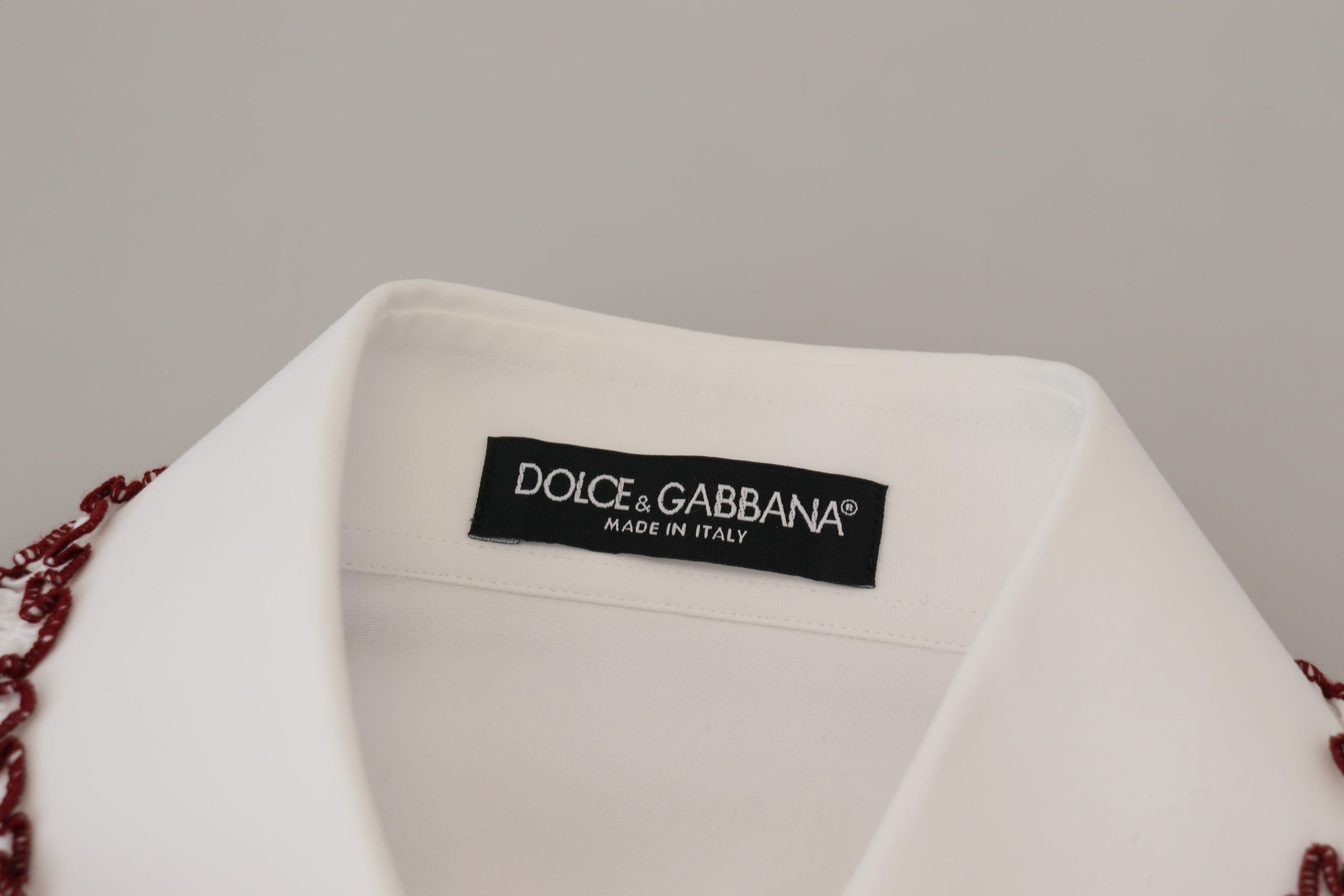 Dolce &amp; Gabbana Elegantes Poloshirt aus weißer Baumwolle