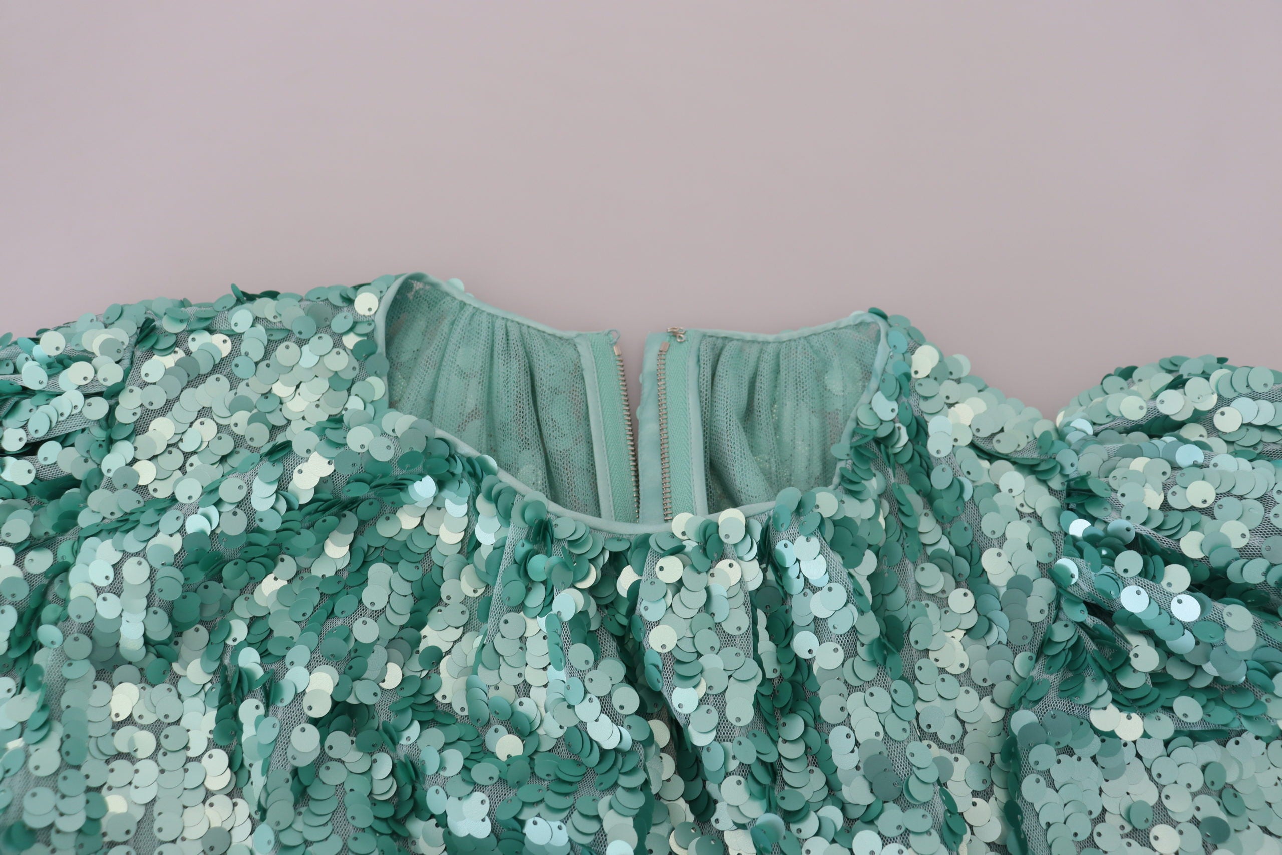 Dolce &amp; Gabbana Elegantes A-Linien-Midikleid mit Pailletten