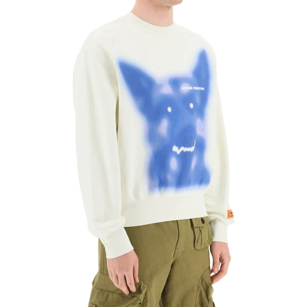 Heron Preston Beware Of Dog Cotton Sweatshirt - MEN CLOTHING - HERON PRESTON - Tluxy New