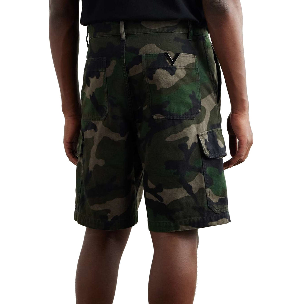 Valentino Camouflage Cargo Shorts