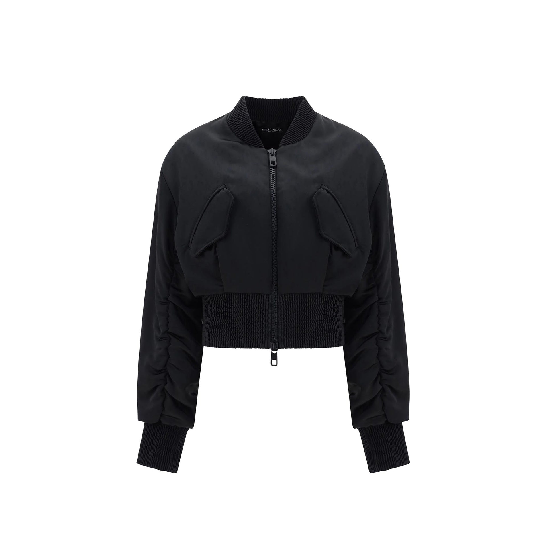 Dolce & Gabbana Cropped Bomber Jacket – Siebentaschen