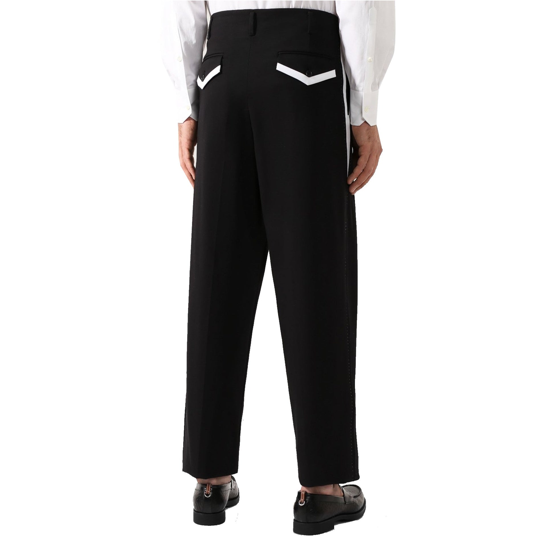 Dolce & Gabbana Side Stripe Pleat Trousers – Siebentaschen