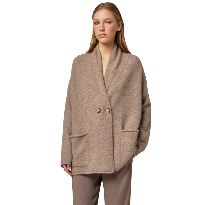 Alpha Studio Sweaters Beige Woman