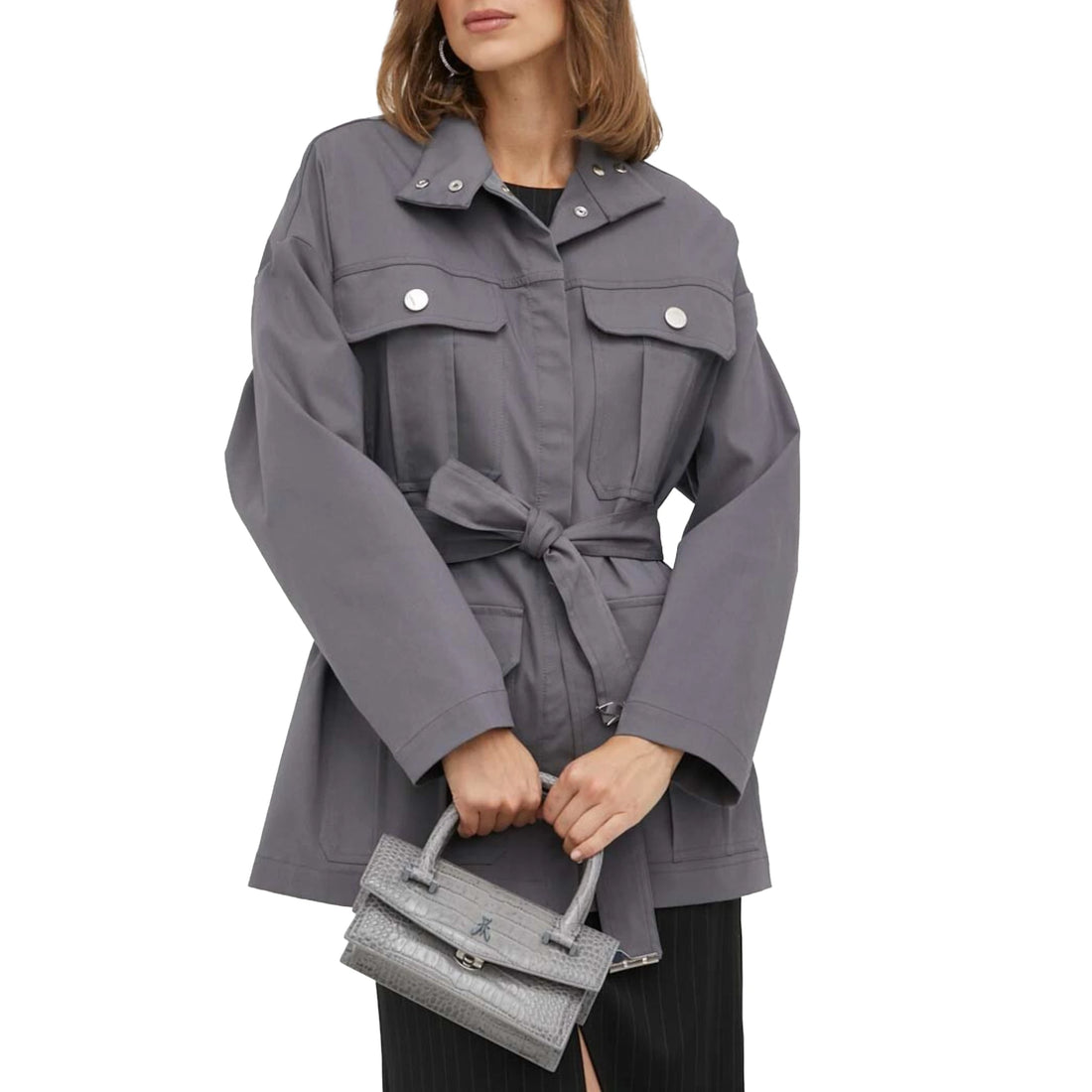 Patrizia Pepe Jackets Grey Woman